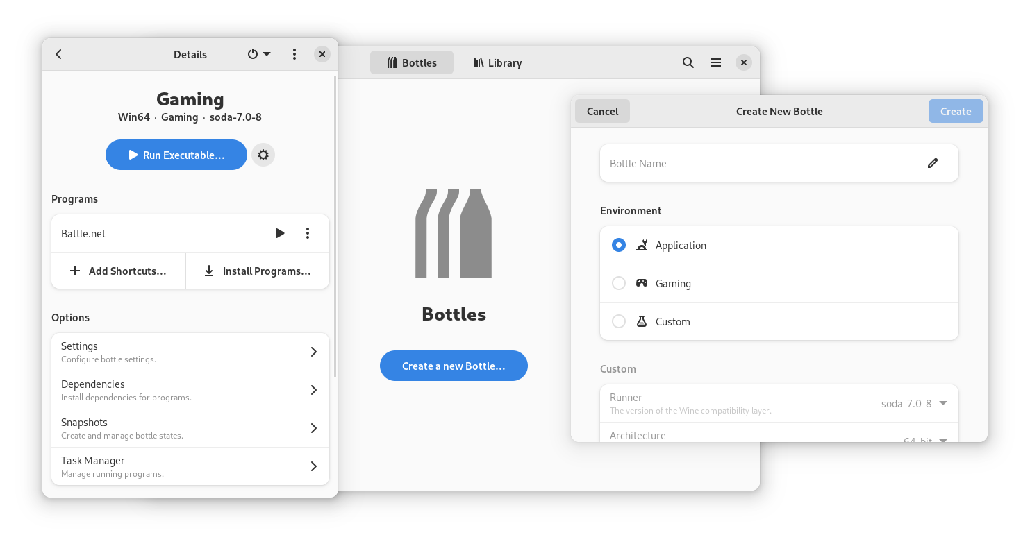 Easily run Windows software on Linux with Bottles! ⋅ Bottles