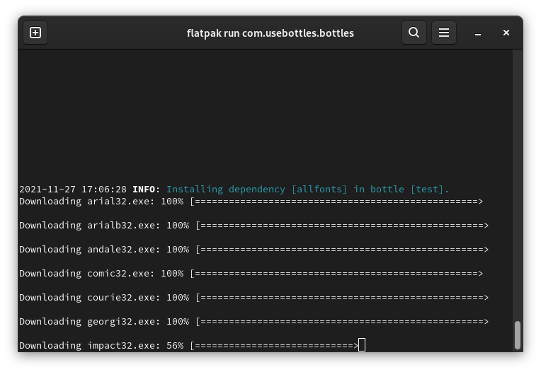 Bottles CLI Downloader