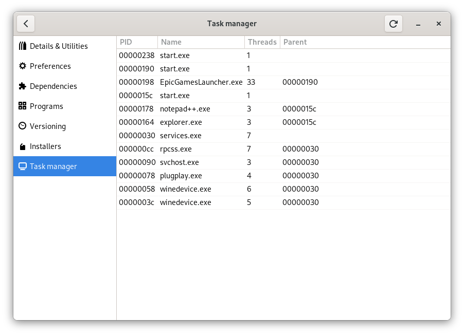 Bottles new Task Manager